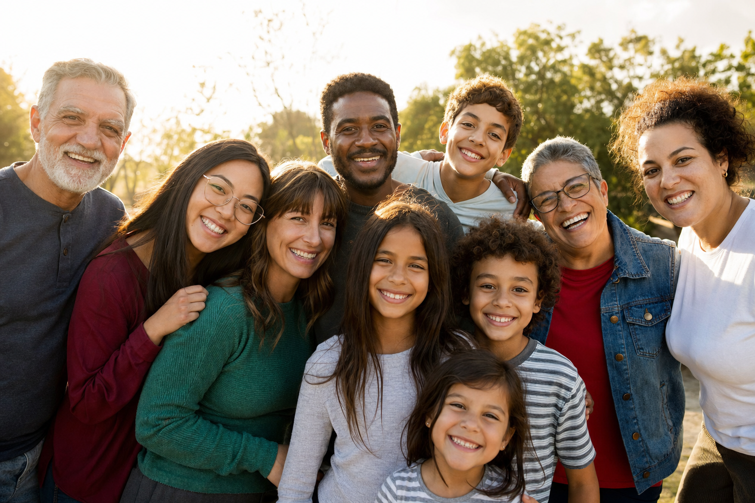 A multi-generational group representing the communities HOPE Life Global partners with around the world